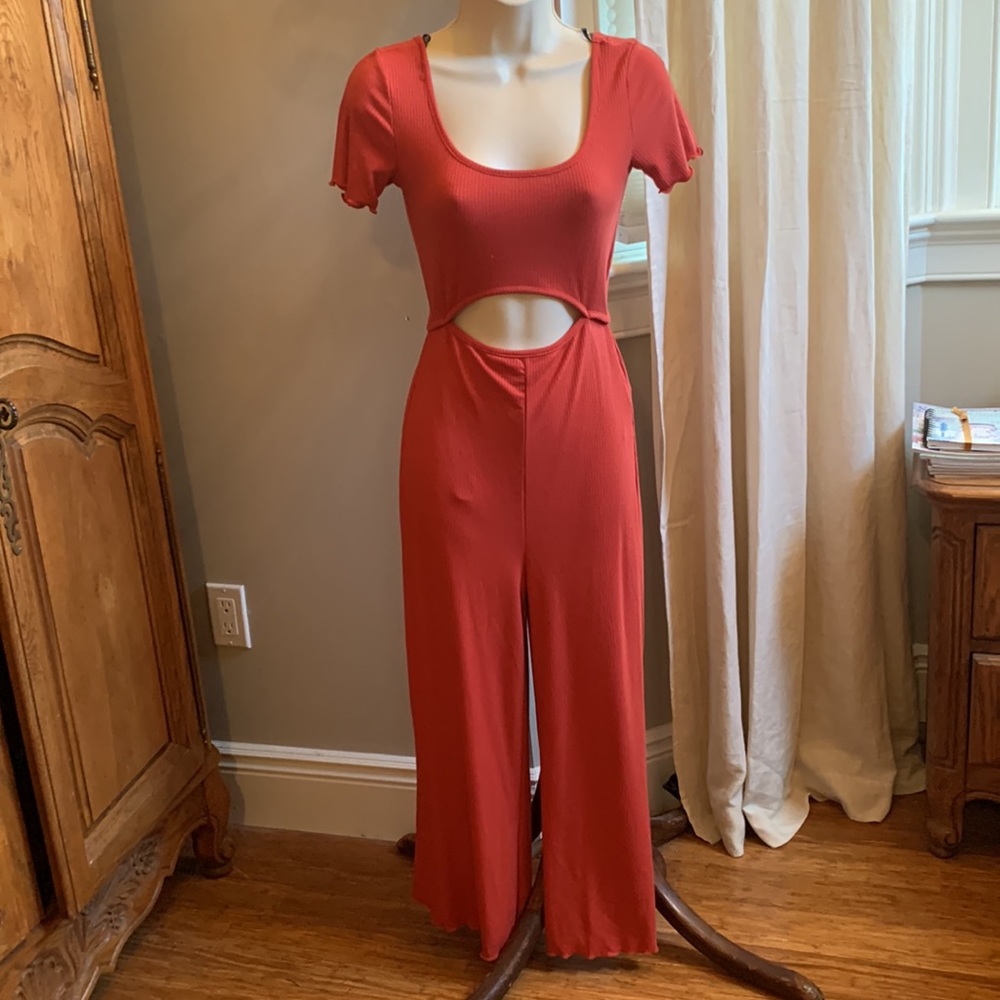 Forever 21 Rust Sleeved Jumpsuit